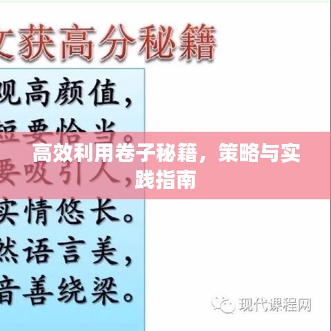 高效利用卷子秘籍，策略與實(shí)踐指南