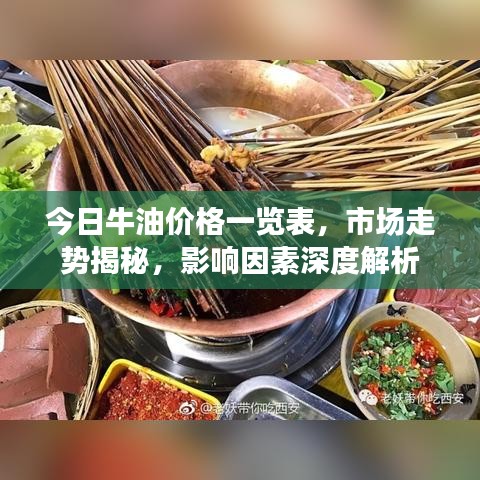 今日牛油價(jià)格一覽表，市場(chǎng)走勢(shì)揭秘，影響因素深度解析