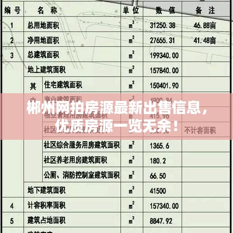 郴州網(wǎng)拍房源最新出售信息，優(yōu)質(zhì)房源一覽無(wú)余！