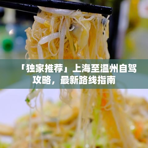 「獨(dú)家推薦」上海至溫州自駕攻略，最新路線指南